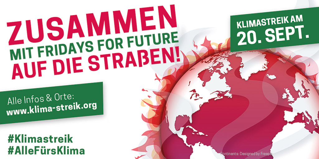 Infos zum Globalen Klimastreik: #AlleFürsKlima