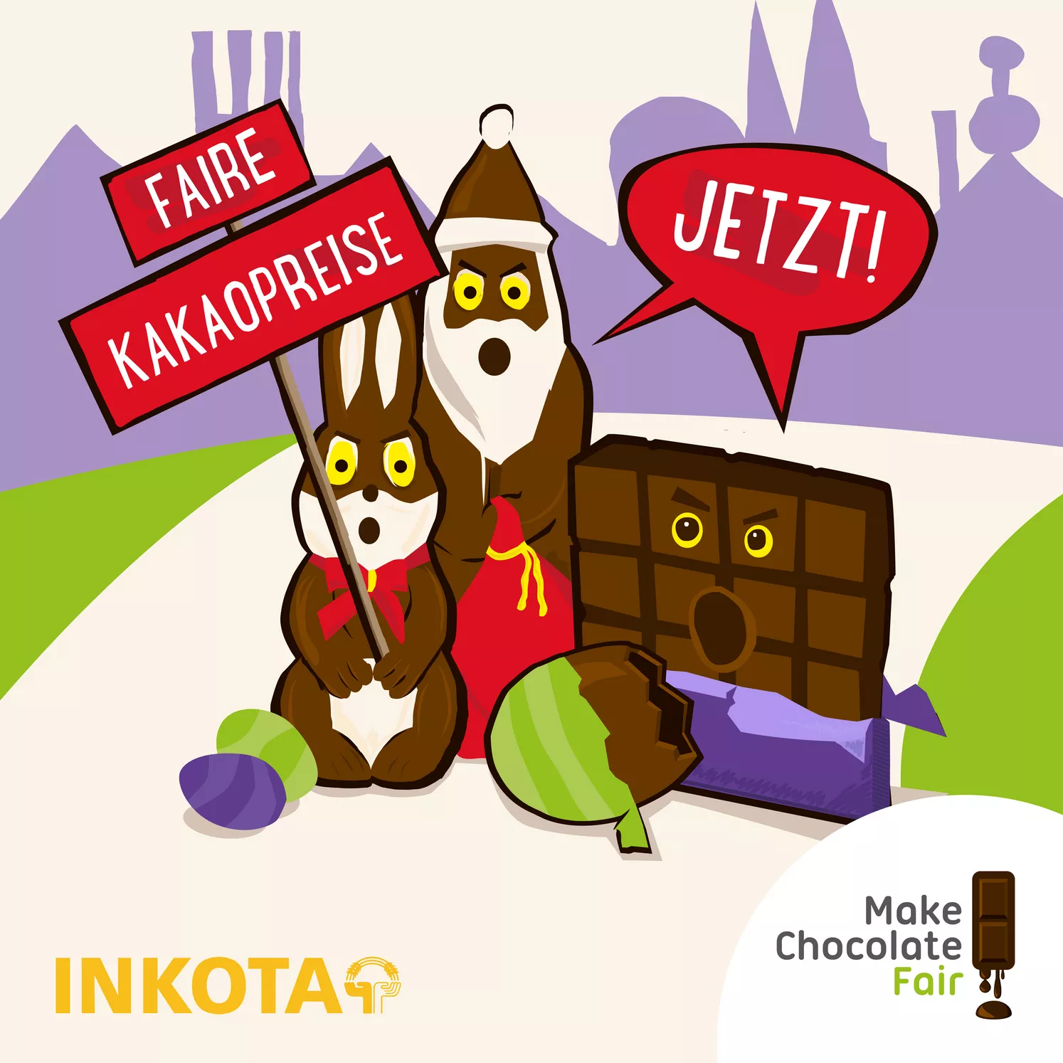 Grafik Faire Schokolade – Jetzt!